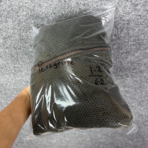 Peregrine Mens Quarter Zip Mock Neck Sweater Olive Green Knit Pullover Top Small - Picture 9 of 9